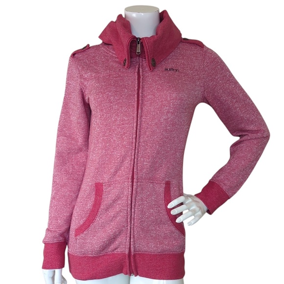 Burton Women’s Red Full Zip Hoodie SZ S - Picture 6 of 14
